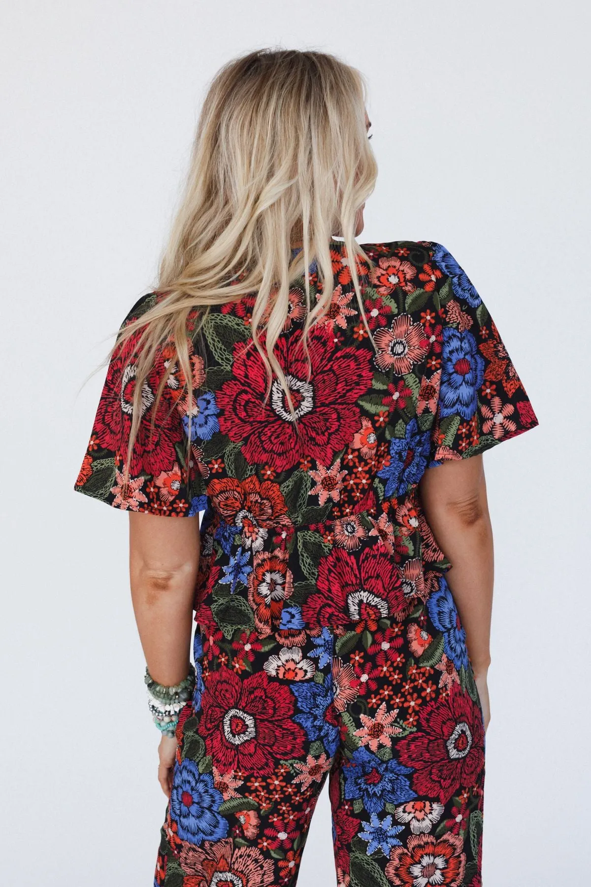 Moonlight Rhythm Top - Black Multi