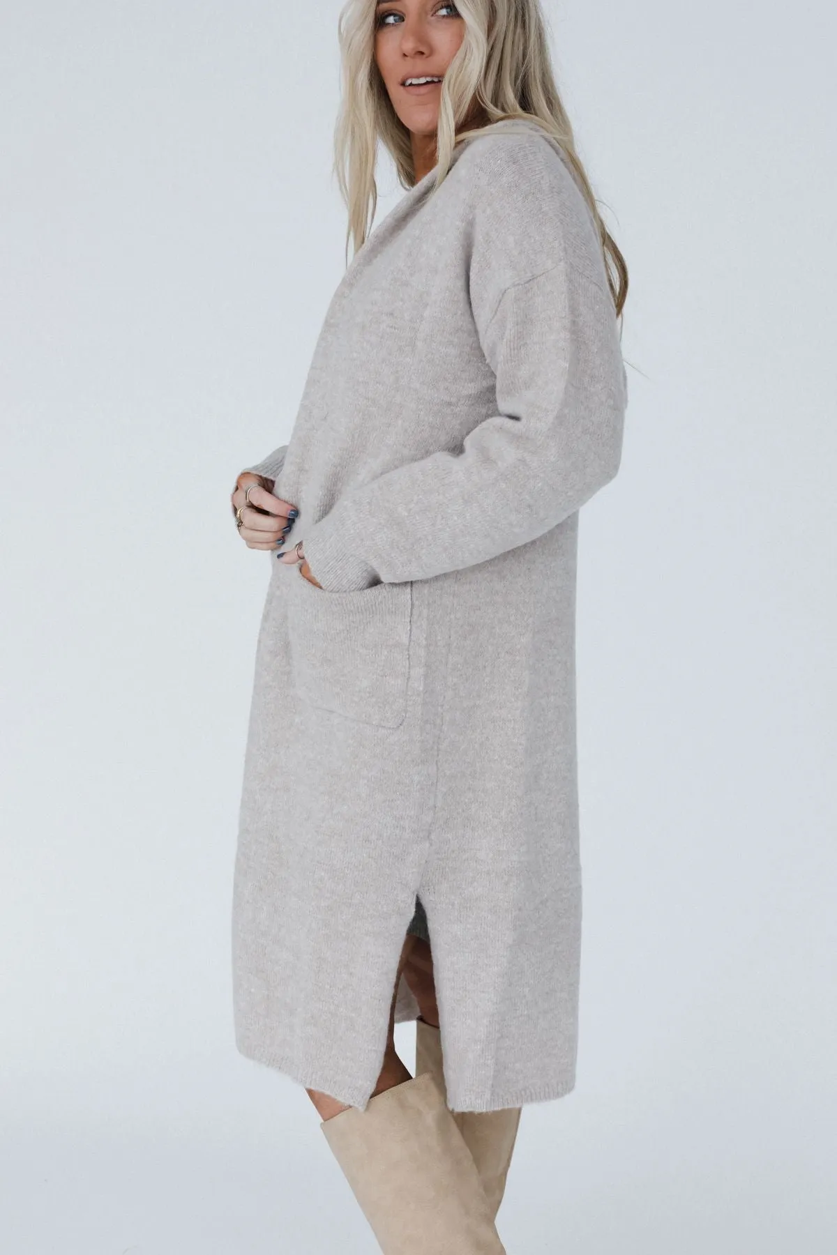 Octavia Hoodie Cardigan - Oatmeal