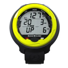 Open Box Aqua Lung i100 Wrist Scuba Dive Computer - Yellow