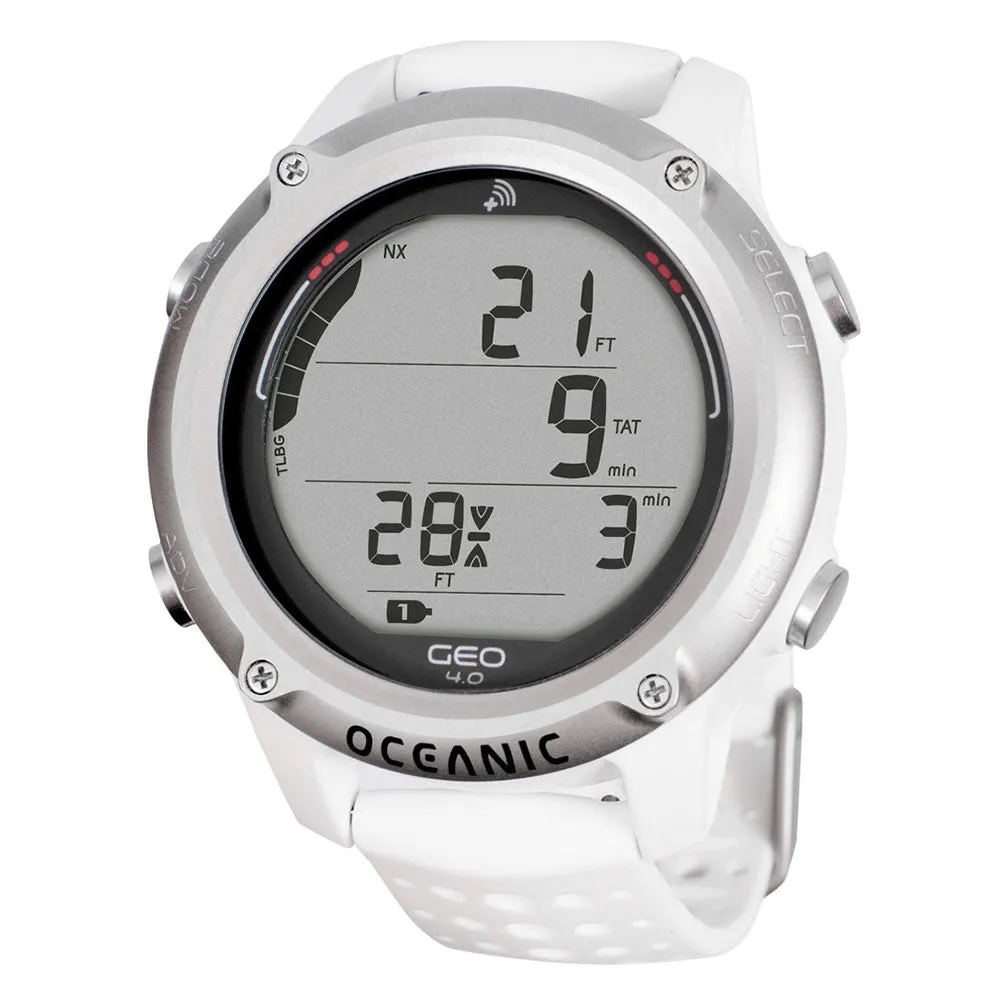 Open Box Oceanic GEO 4.0 Wrist Dive Computer - White