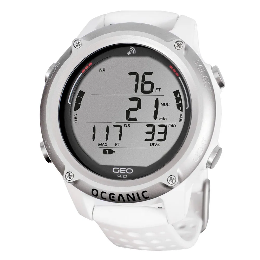Open Box Oceanic GEO 4.0 Wrist Dive Computer - White