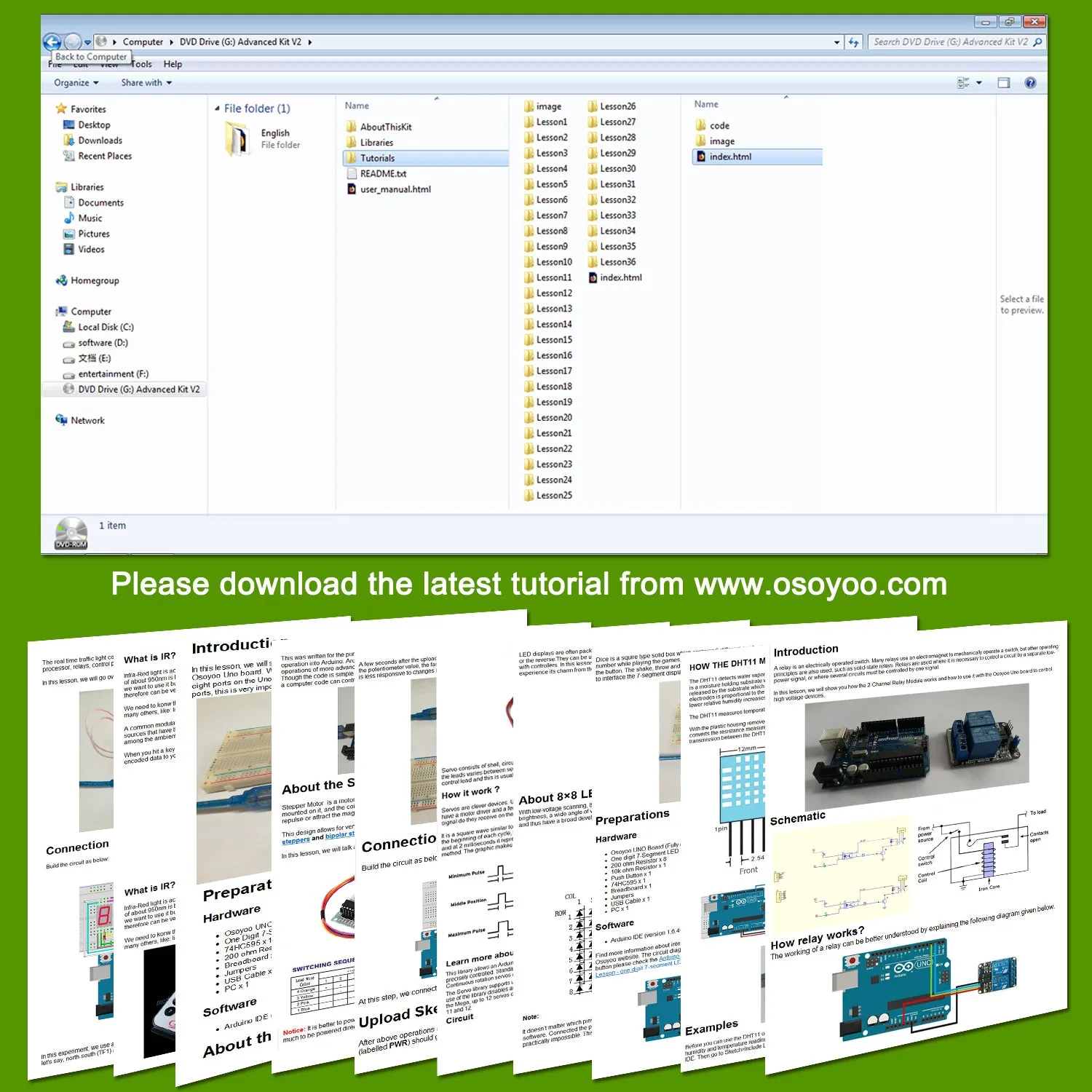 OSOYOO Complete Starter Learning Kit for Arduino
