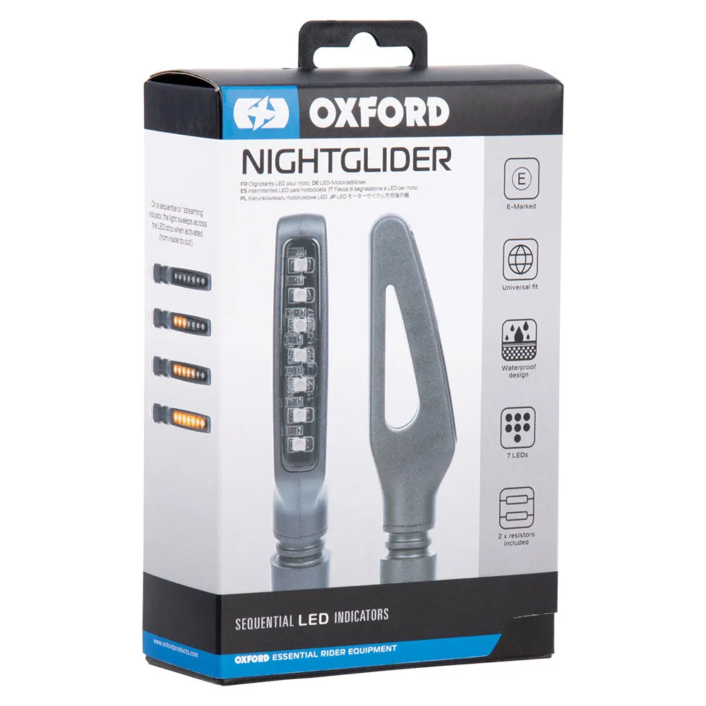 Oxford NightGlider Sequential LED Motorcycles Indicator Lights