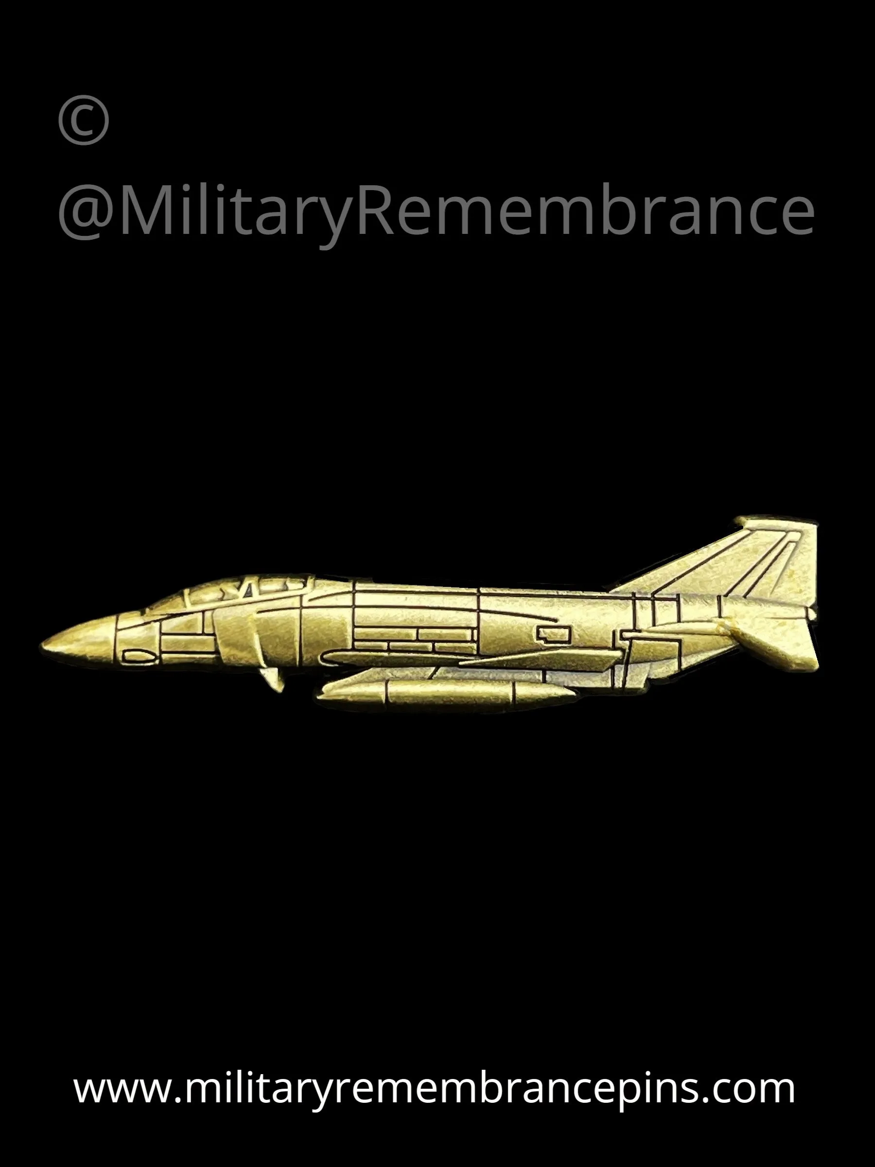 Phantom Fighter Jet Lapel Pin