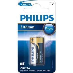 Philips Battery CR123 3V Single Lithium Cell