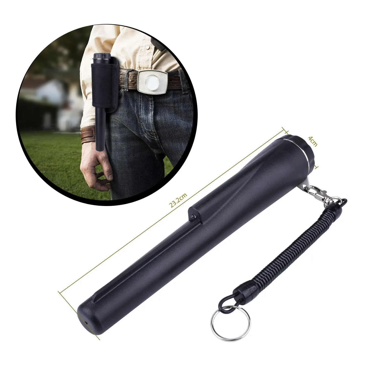 Pinpointer Metal Detector,Longruner Treasure Hunting Tool Buzzer Vibrate Portable Pin Pointer with LED Indicators and Belt Holster LQW31