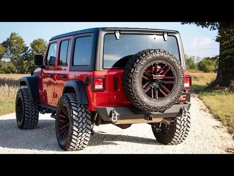 Rear Bumper - Trail - Tire Carrier - Jeep Wrangler 4xe (21-23)/Wrangler JL (18-23)