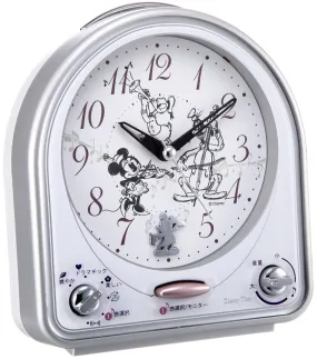 SEIKO Disney Melody Clock FD464S Color Silver Model Dome Shape Classic NEW JAPAN