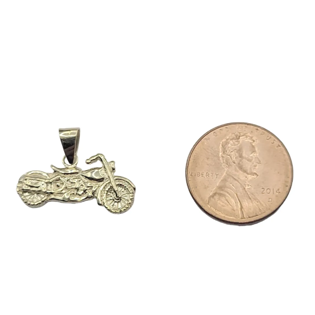 Solid Gold Motorcycle Charm