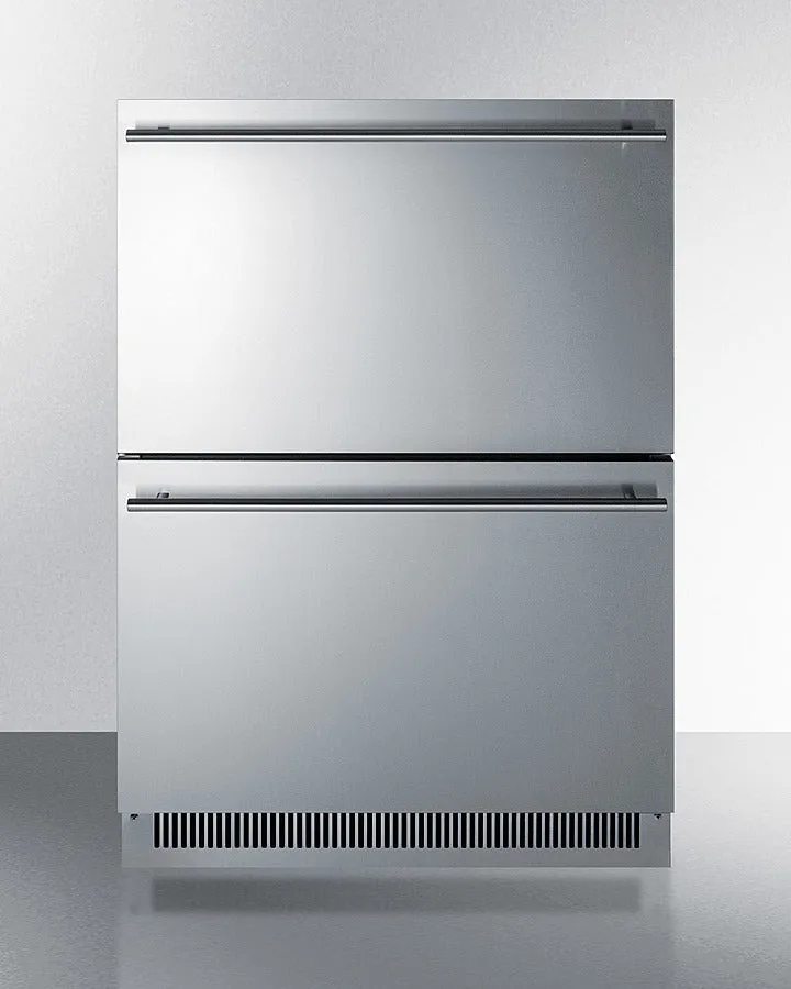 Summit 24" Wide 2-Drawer All-Refrigerator ADA Compliant - ADRD24