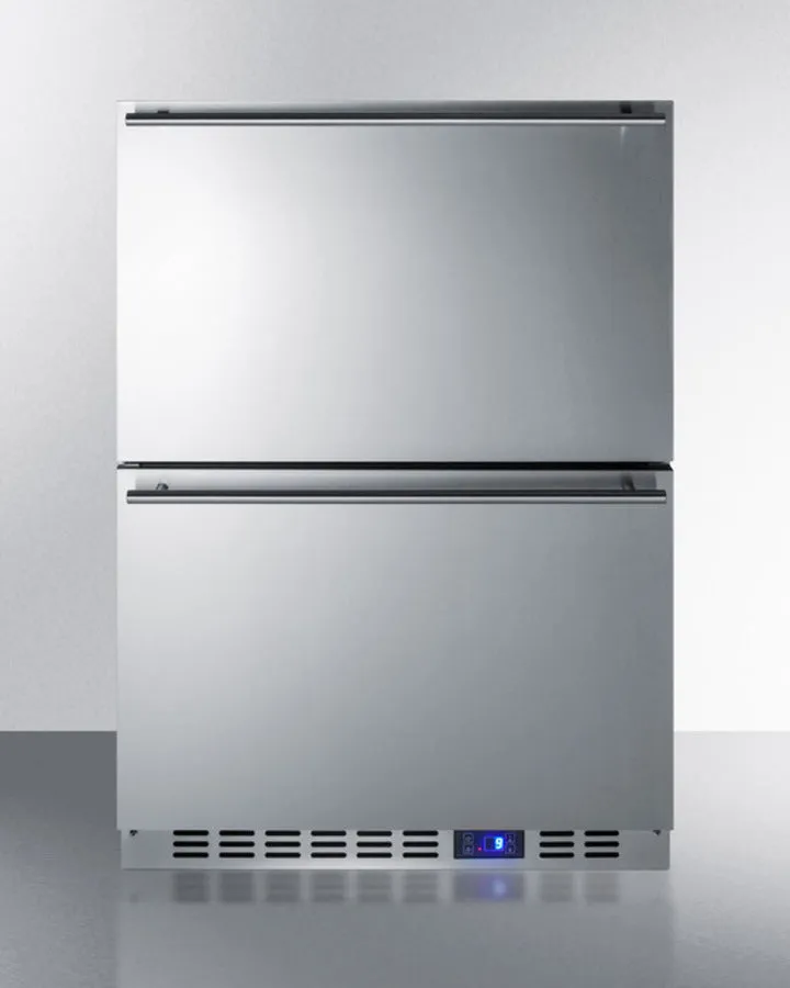 Summit 24" Wide Built-In 2-Drawer All-Refrigerator - CL2R248
