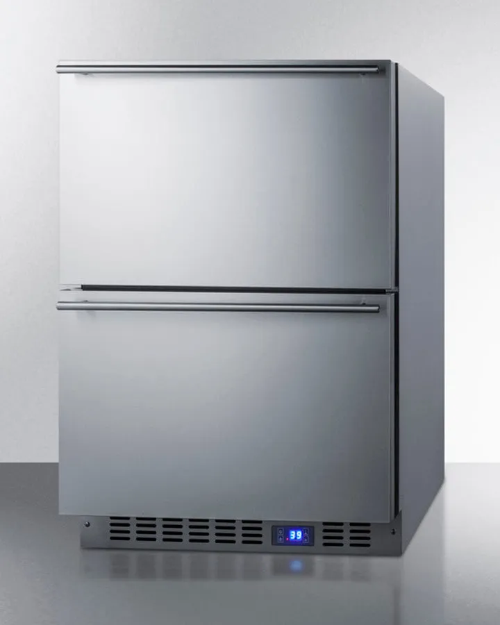 Summit 24" Wide Built-In 2-Drawer All-Refrigerator - FF642D