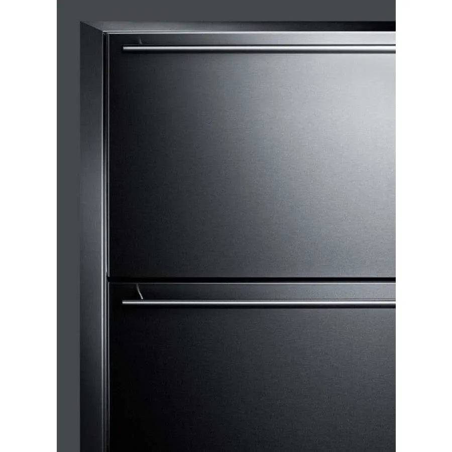 Summit Classic 24" Wide Built-In 2-Drawer All-Freezer CL2F249