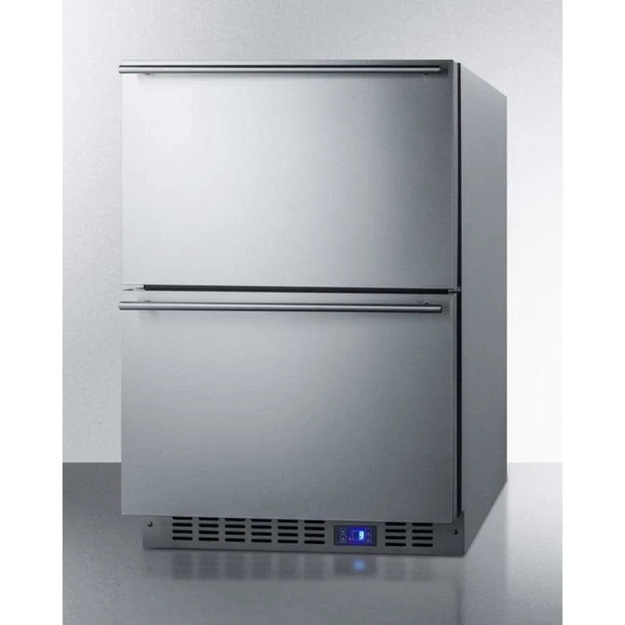 Summit Classic 24" Wide Built-In 2-Drawer All-Freezer CL2F249