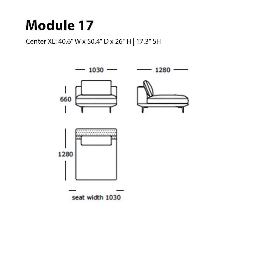 Surface Modular Sofa (Modules 17-21)