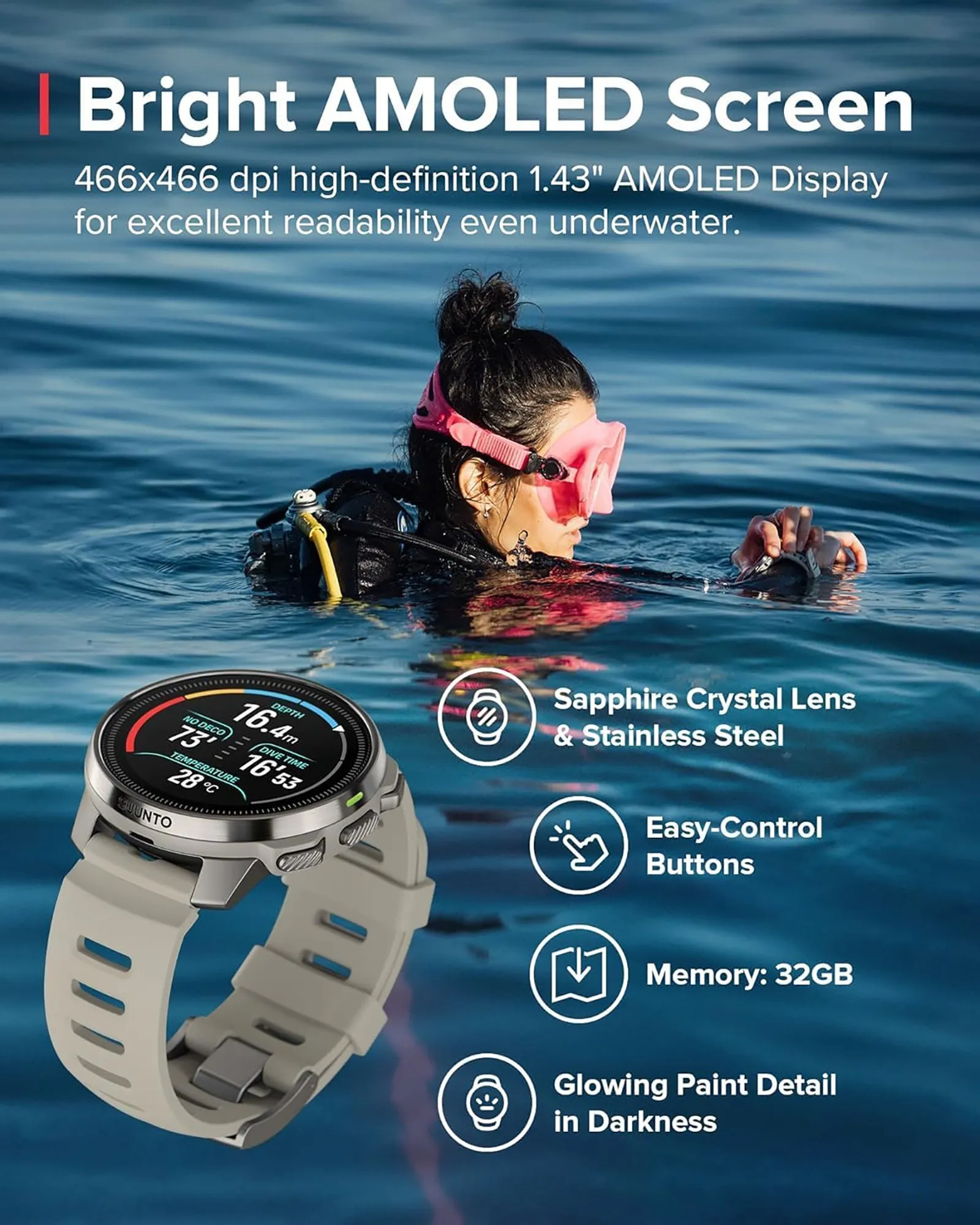 Suunto Ocean Dive Computer (All Black)   Tank Pod Combo, GPS Multisport Watch for Training, Underwater Route Tracking & Wireless Tank Pressure Monitor
