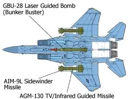 Tamiya 60312 F-15E Strike Eagle Bunker Buster 1/32 Model Kit