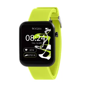 Tikkers Series 13 Green Silicone Strap Smart Watch