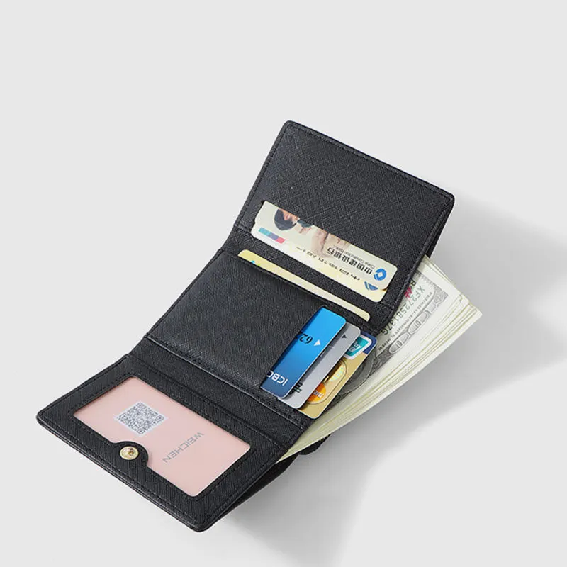Trifold Multi-Slot Short Wallet Mini Wallet for Women Girls