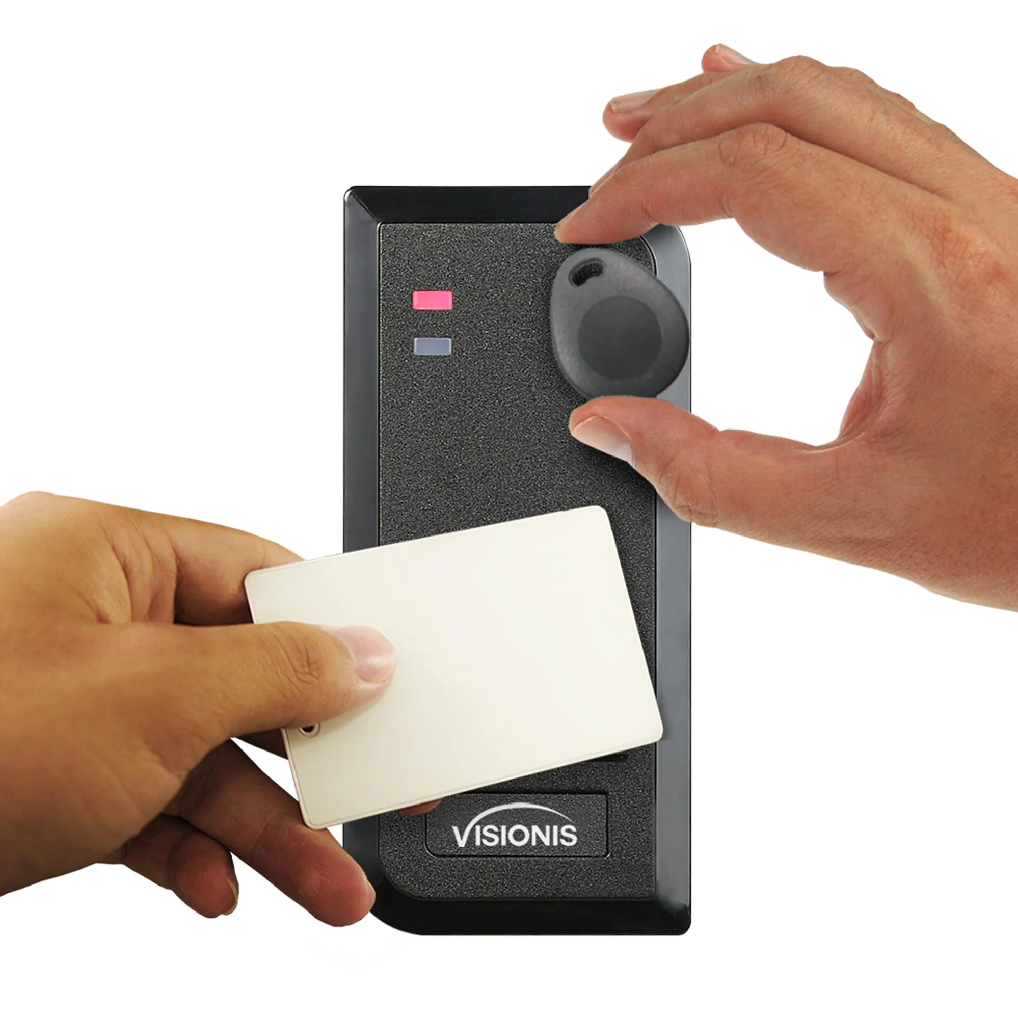 Visionis FPC-6202 Four Doors Access Control TCP / IP Wiegand Controller Box, Power Supply Included Black Indoor / Outdoor Card Reader   Software Included   20,000 Users Kit