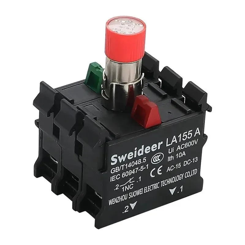 Waterproof Button Switch with LED 22mm Momentary Reset Self Locking Power Push Button Switch with Light 12V 24V 220V 10A 1NO
