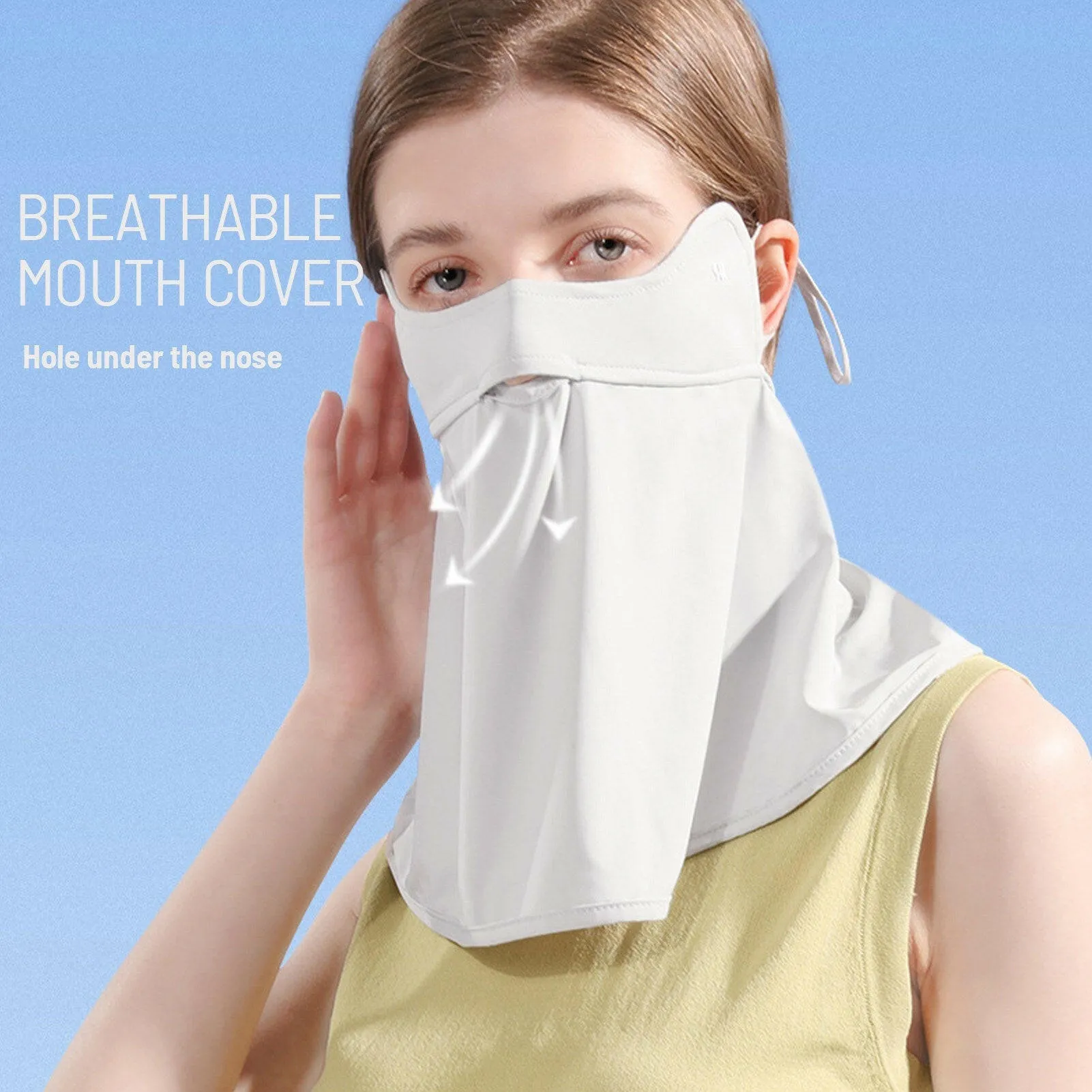 Women Neck Gaiter Banadana Face Cover Scarf Protective Mouth Cover Washable Reusable Riding Hiking Outdoor Earloop Headwear
