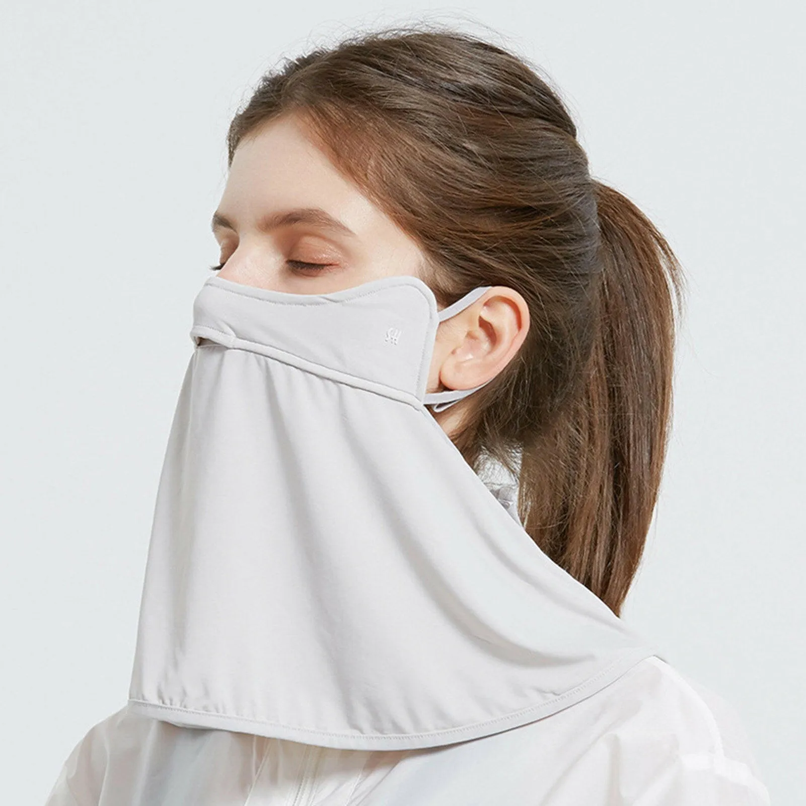 Women Neck Gaiter Banadana Face Cover Scarf Protective Mouth Cover Washable Reusable Riding Hiking Outdoor Earloop Headwear