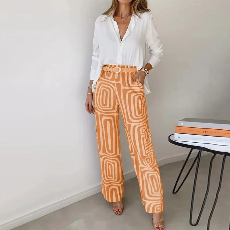 Women's Casual Shirt Pants Two Piece Set✈️Buy 2 free shipping