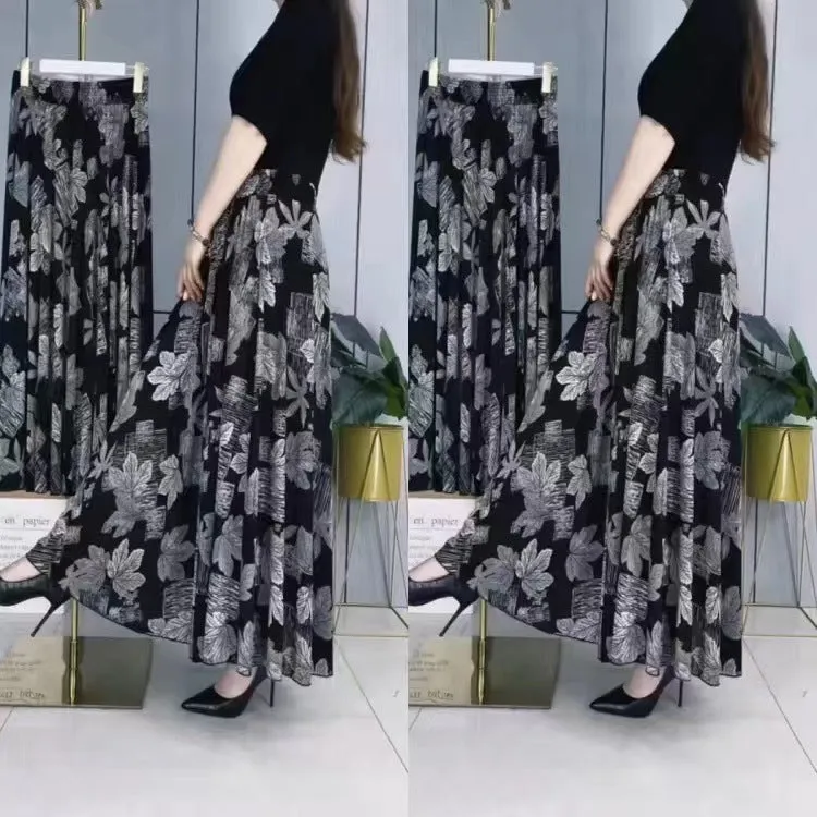 Women's Flowy Lightweight Long Floral Skirt (50% OFF)